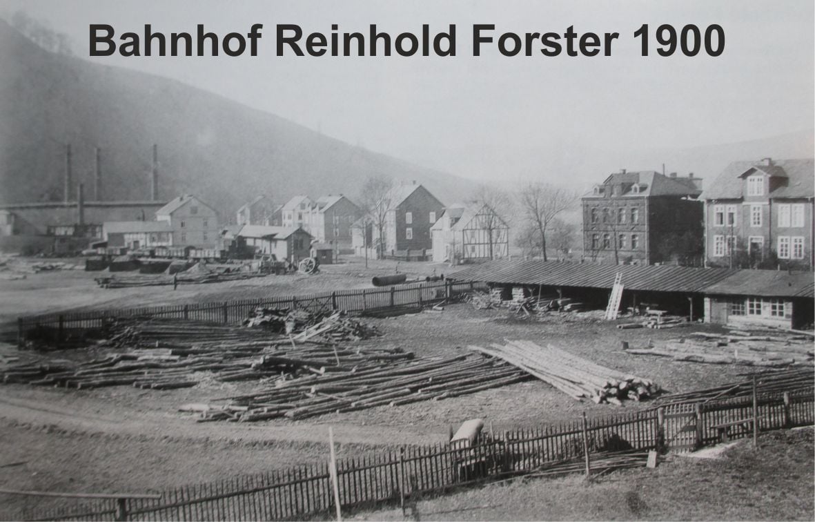 Historische Aufnahme: 1900 · Bahnhof Reinhold Forster Lagerwiesen (Eiserfeld)
