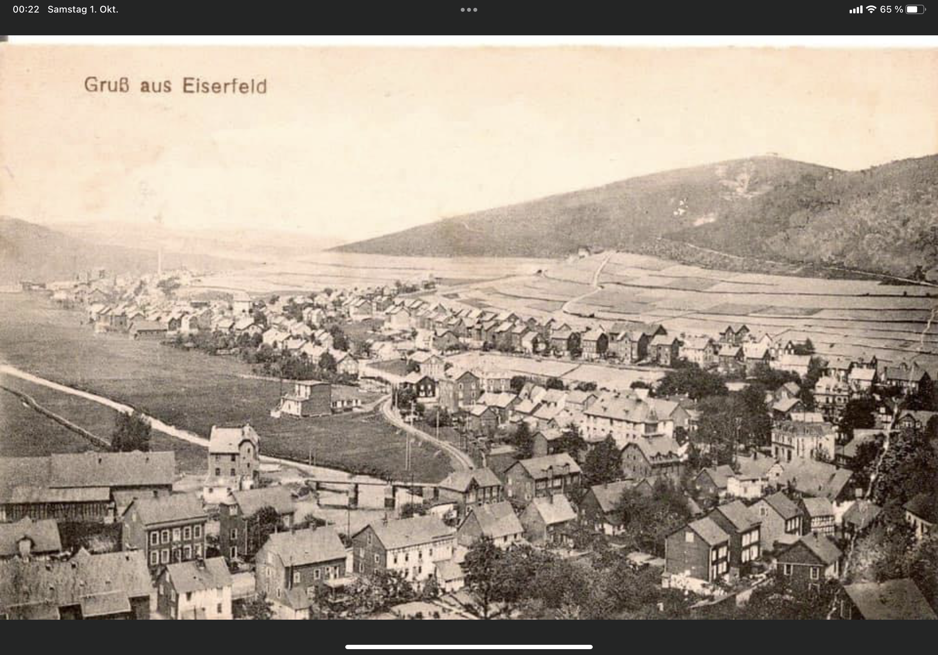Historische Aufnahme: 1900 · Haus Ganz Linksunten (Eiserfeld)