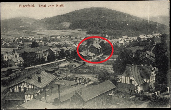 Historische Aufnahme: 1909 · Haus Ansichtskarte Markiert (Eiserfeld)